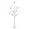 4ft. Pre-Lit Artificial Valentine's Day Twig Tree with 48 Heart Shaped LED Lights and Red Berries